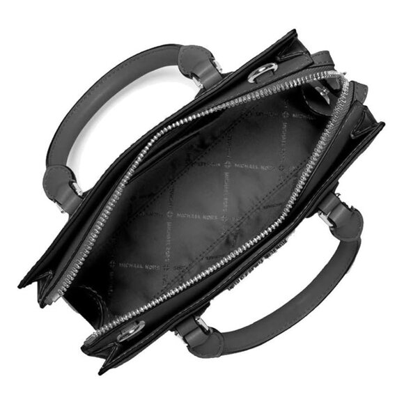 Michael Kors Sheila Small Satchel - Black - Picture 2 of 5